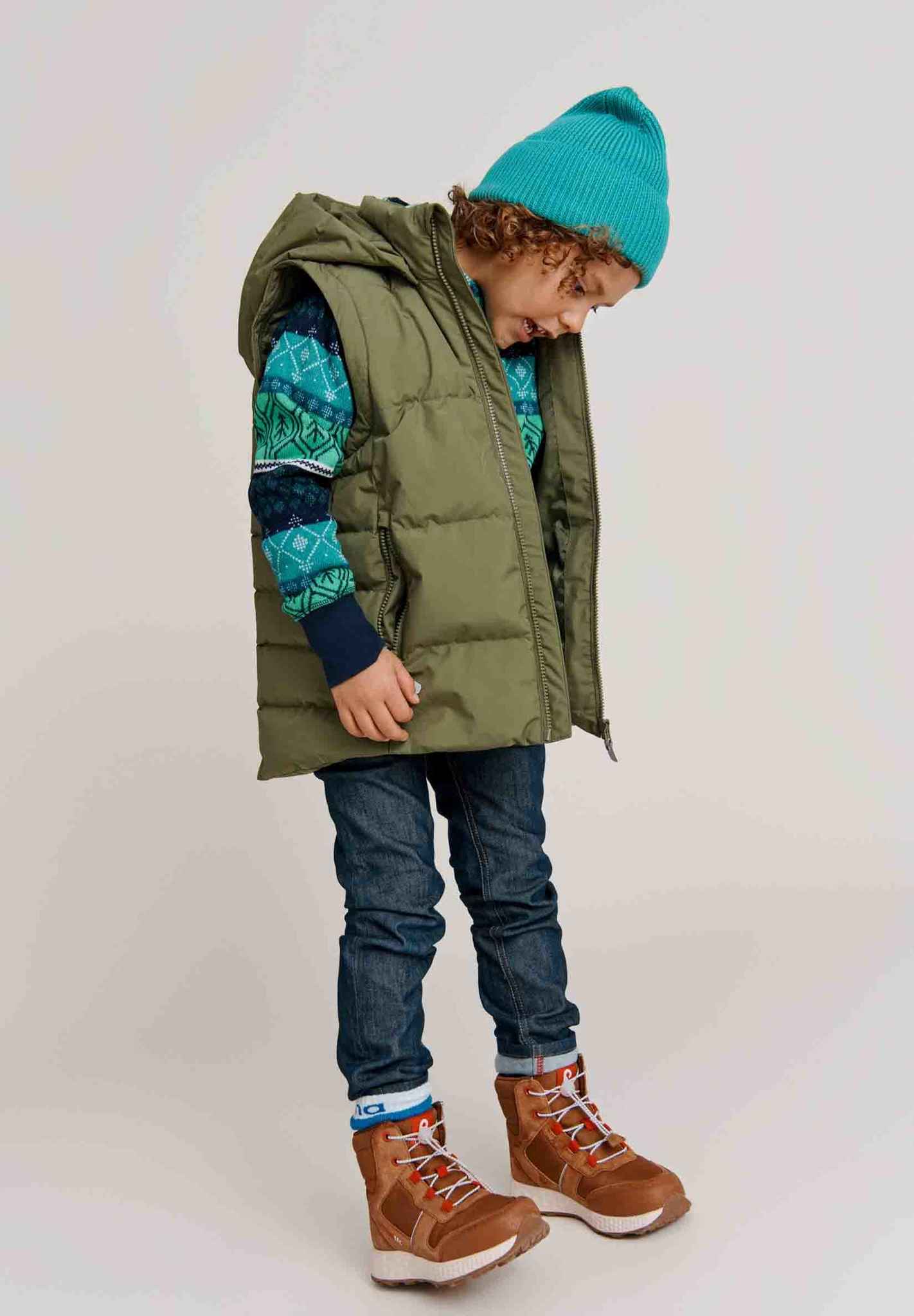 Kinder Coffee Bean Daunenjacke Porosein